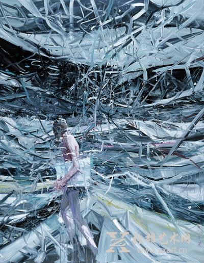   贾蔼力  疯景-1  267X200cm  布面油画   2007