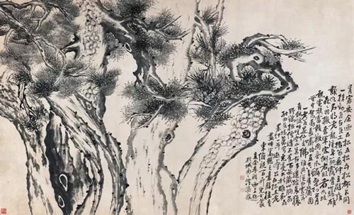 3023 李鱓 五松图