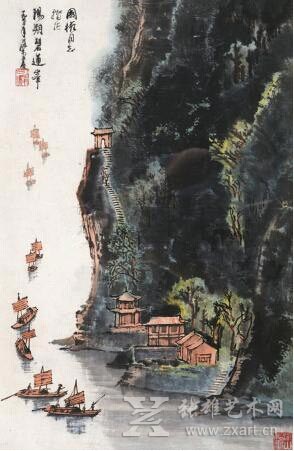 李可染于1972年作《阳朔碧莲峰》以920万元成交