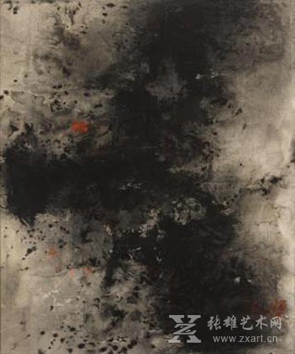 曾海文水墨、丙烯画《无题》