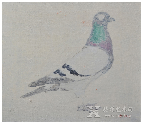 周槟榔油彩作品
