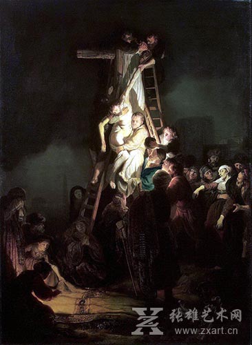 伦勃朗·梵·莱茵，《基督受难》，布面油画，117x158cm，1634年，圣彼得堡冬宫