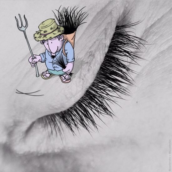 偷照片绘插图 摄影作品令人脑洞大开