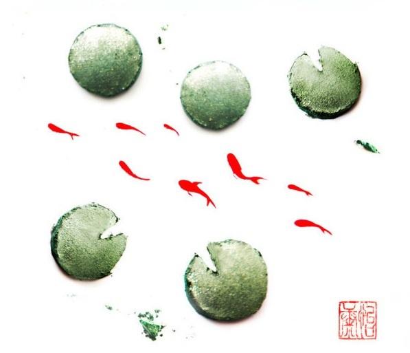 化妆品刻画的中国风