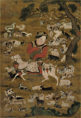 宋 苏汉臣 开泰图 151×103cm 台北故宫博物院藏