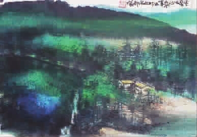 陈佩秋《湖光春色》