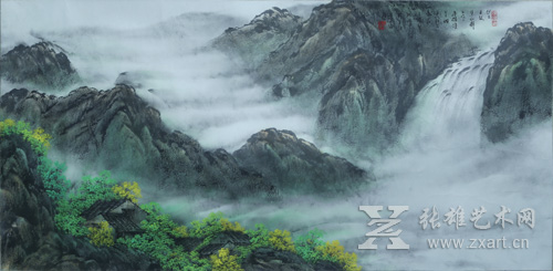 黄廷海-春山云绕