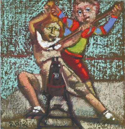 皮埃尔·卡隆中国办展：小尺幅画作显童趣