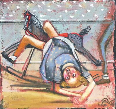 皮埃尔·卡隆中国办展：小尺幅画作显童趣