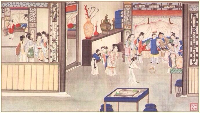 清代著名国画大师孙温《红楼梦》手绘本欣赏