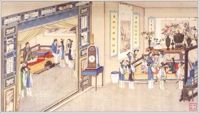 清代著名国画大师孙温《红楼梦》手绘本欣赏