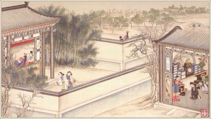 清代著名国画大师孙温《红楼梦》手绘本欣赏