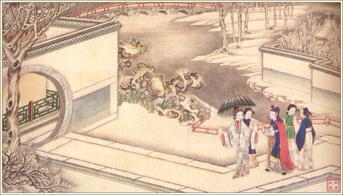 清代著名国画大师孙温《红楼梦》手绘本欣赏