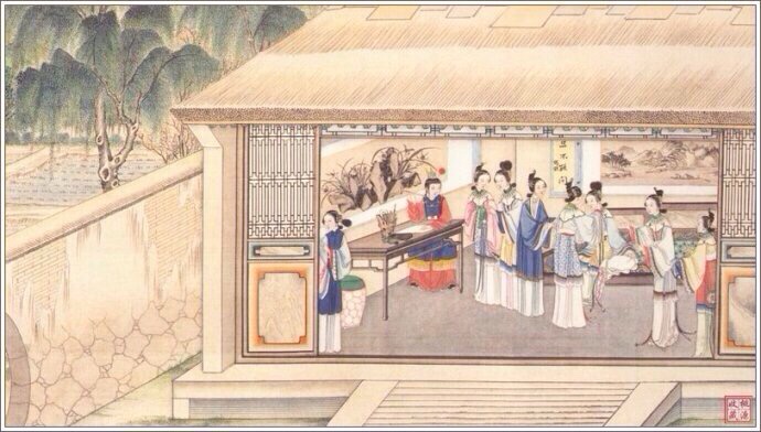 清代著名国画大师孙温《红楼梦》手绘本欣赏