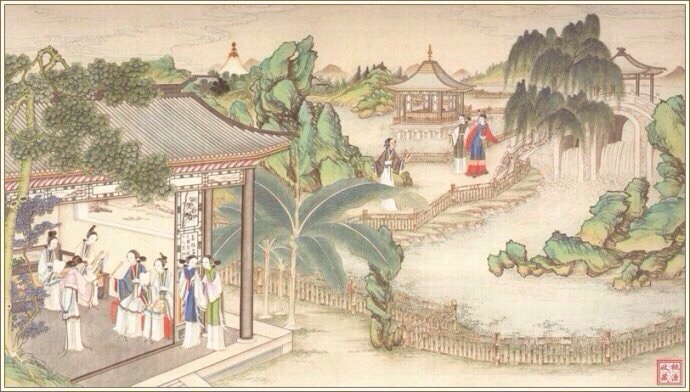 清代著名国画大师孙温《红楼梦》手绘本欣赏