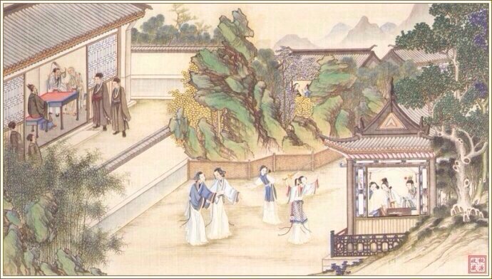 清代著名国画大师孙温《红楼梦》手绘本欣赏