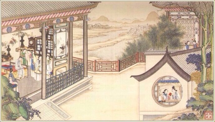 清代著名国画大师孙温《红楼梦》手绘本欣赏
