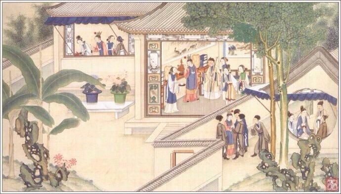 清代著名国画大师孙温《红楼梦》手绘本欣赏