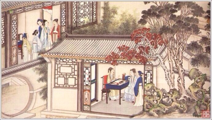 清代著名国画大师孙温《红楼梦》手绘本欣赏