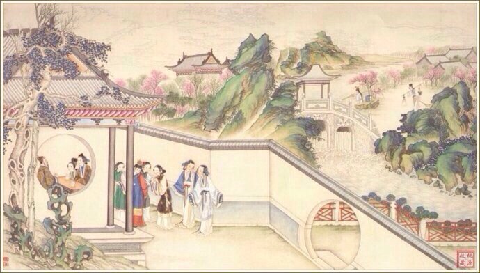 清代著名国画大师孙温《红楼梦》手绘本欣赏