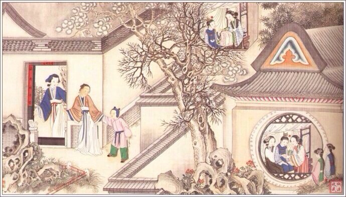 清代著名国画大师孙温《红楼梦》手绘本欣赏
