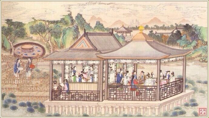 清代著名国画大师孙温《红楼梦》手绘本欣赏