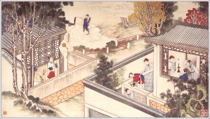 清代著名国画大师孙温《红楼梦》手绘本欣赏