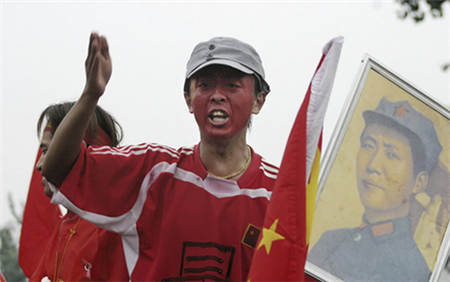 赛前的中国球迷