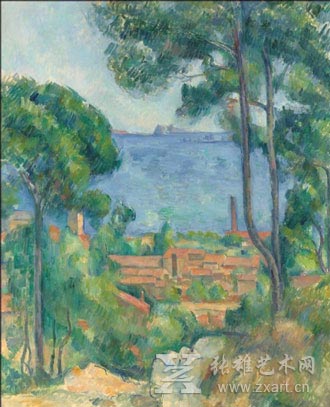 保罗·塞尚的名画(Vue sur L’Estaque et Le Chateau d’If)