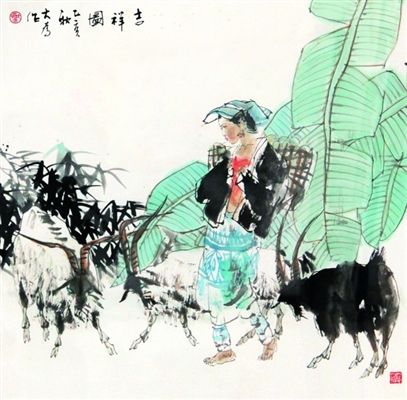 方楚雄作品《金猴》。