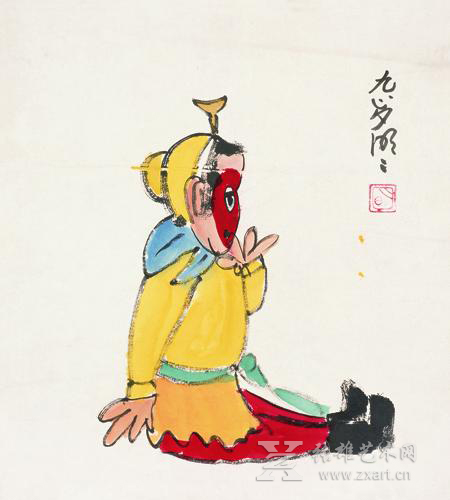 王明明儿童时期作品