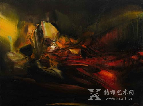 朱德群《秋色》