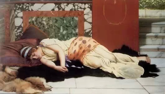 油画中的睡美人