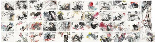 何涵宇《花鸟册页》