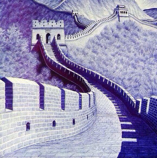 山东90后小伙用圆珠笔画的，你信吗？