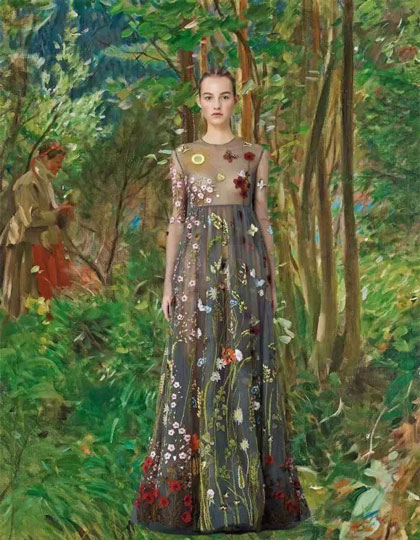 当时尚遇上油画，意想不到的美景出现了！