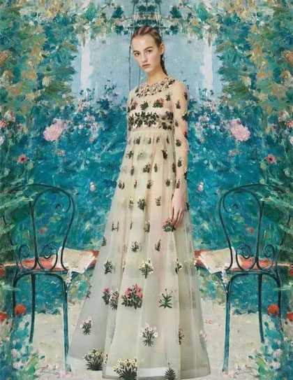 当时尚遇上油画，意想不到的美景出现了！