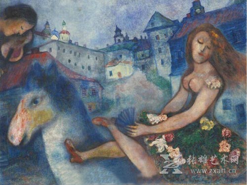 夏卡尔作品《骑马的姑娘》（Jeune fille au cheval ）以5,906,500英镑成交