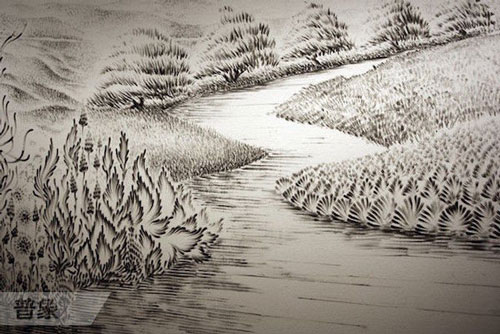 没有笔和纸，艺术家该怎么作画？（组图）