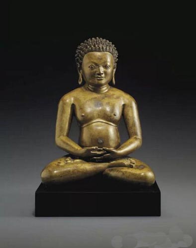 十一/十二世纪西藏铜瑜伽士坐像(估价：100万-150万美元)
