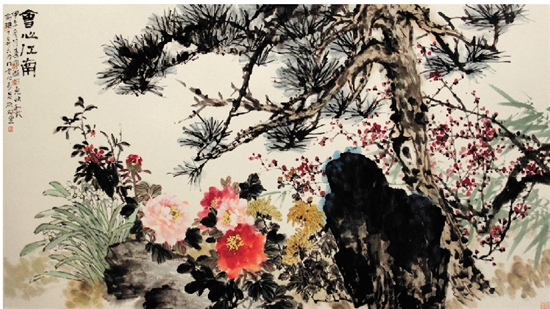 “会心江南——六同门花鸟画作品展”掀起红盖头