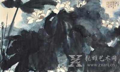 张大千（1899 – 1983）《荷》，1965年作