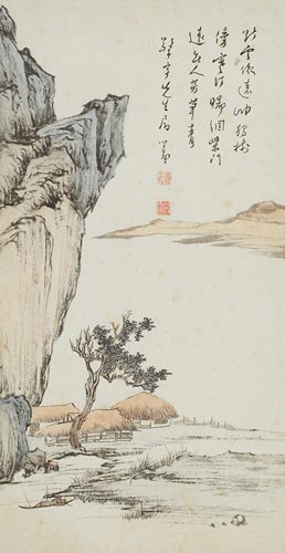 溥儒(1896-1963) 独树寒汀   