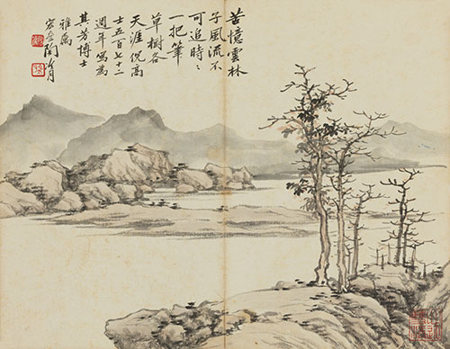 陶冷月  (1895-1985) 江畔小景   