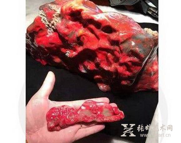 质佳价高 作伪甚多 鸡血石作伪方法全解
