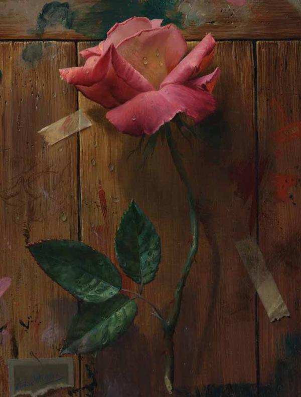 艺术家Alexei Antonov玫瑰花绘画欣赏