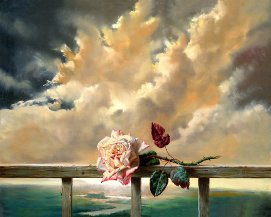 艺术家Alexei Antonov玫瑰花绘画欣赏