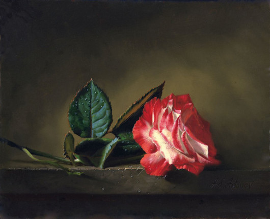 艺术家Alexei Antonov玫瑰花绘画欣赏