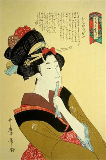 喜多川歌麿作品。