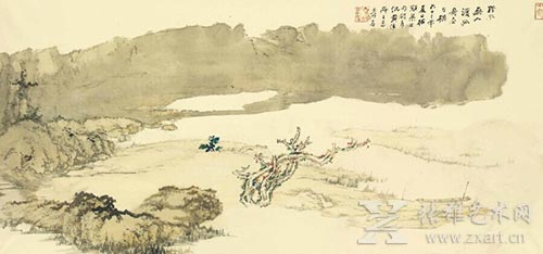 《野渡无人》张大千